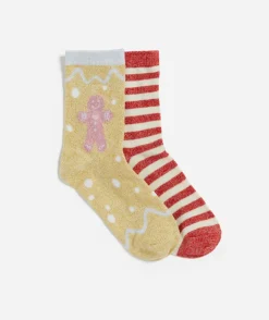 2 PACK FESTIVE SOCKS