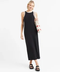 ADALINE BLANKET STITCH DRESS