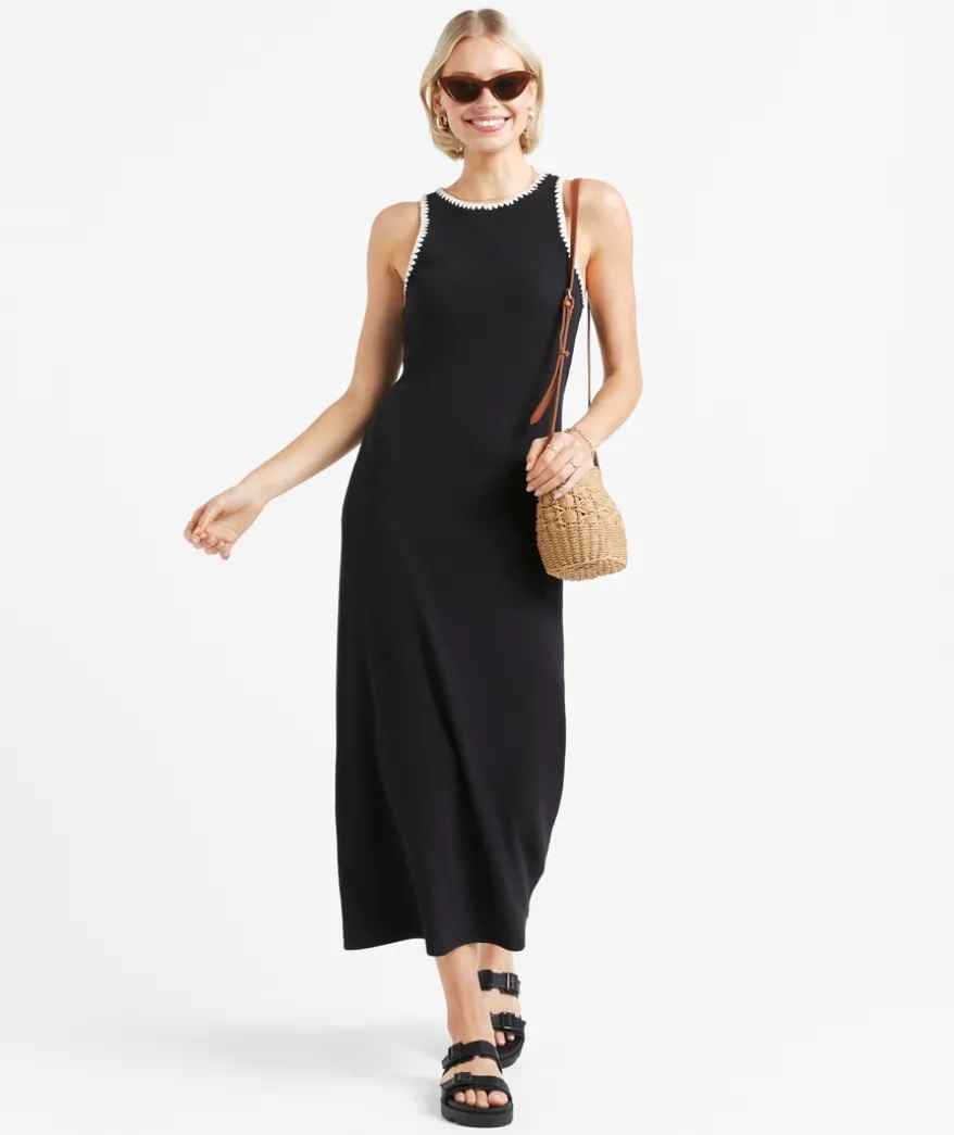ADALINE BLANKET STITCH DRESS
