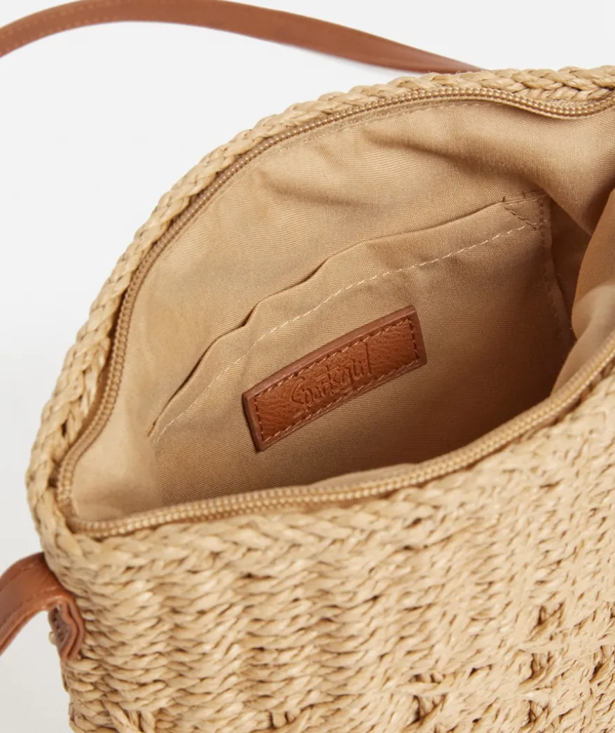 ALANNAH STRAW CROSSBODY BAG