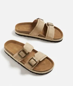 ALLY BUCKLE SLIDE - STONE