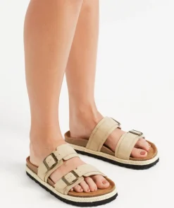 ALLY BUCKLE SLIDE - STONE