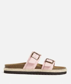 ALLY DOUBLE BUCKLE SLIDE - PINK