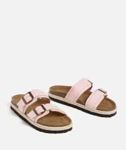 ALLY DOUBLE BUCKLE SLIDE - PINK