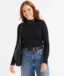 ANGIE MOCK NECK LONGSLEEVE TOP