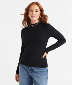 ANGIE MOCK NECK LONGSLEEVE TOP