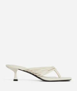 ANNA BONE STRAPPY THONG HEEL