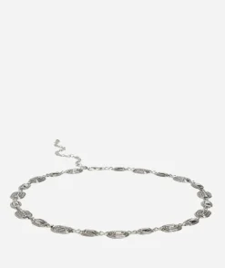 ANTIQUE BRASS SILVER CHAIN BELT