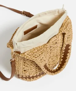 ATLAS STRAW BUCKET BAG