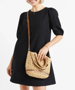 ATLAS STRAW BUCKET BAG