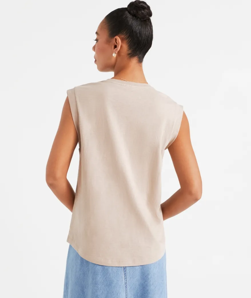 AUSTRALIAN COTTON SLUB MUSCLE TANK