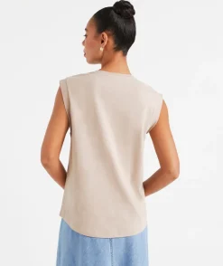 AUSTRALIAN COTTON SLUB MUSCLE TANK