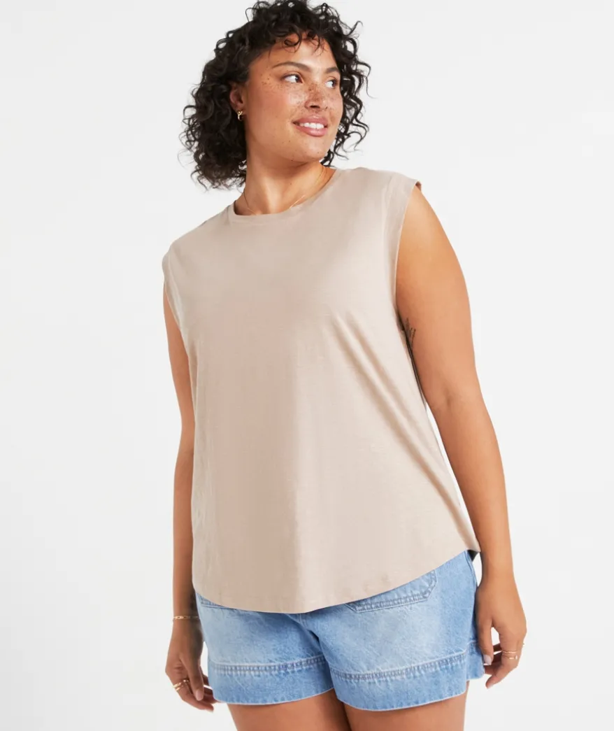 AUSTRALIAN COTTON SLUB MUSCLE TANK
