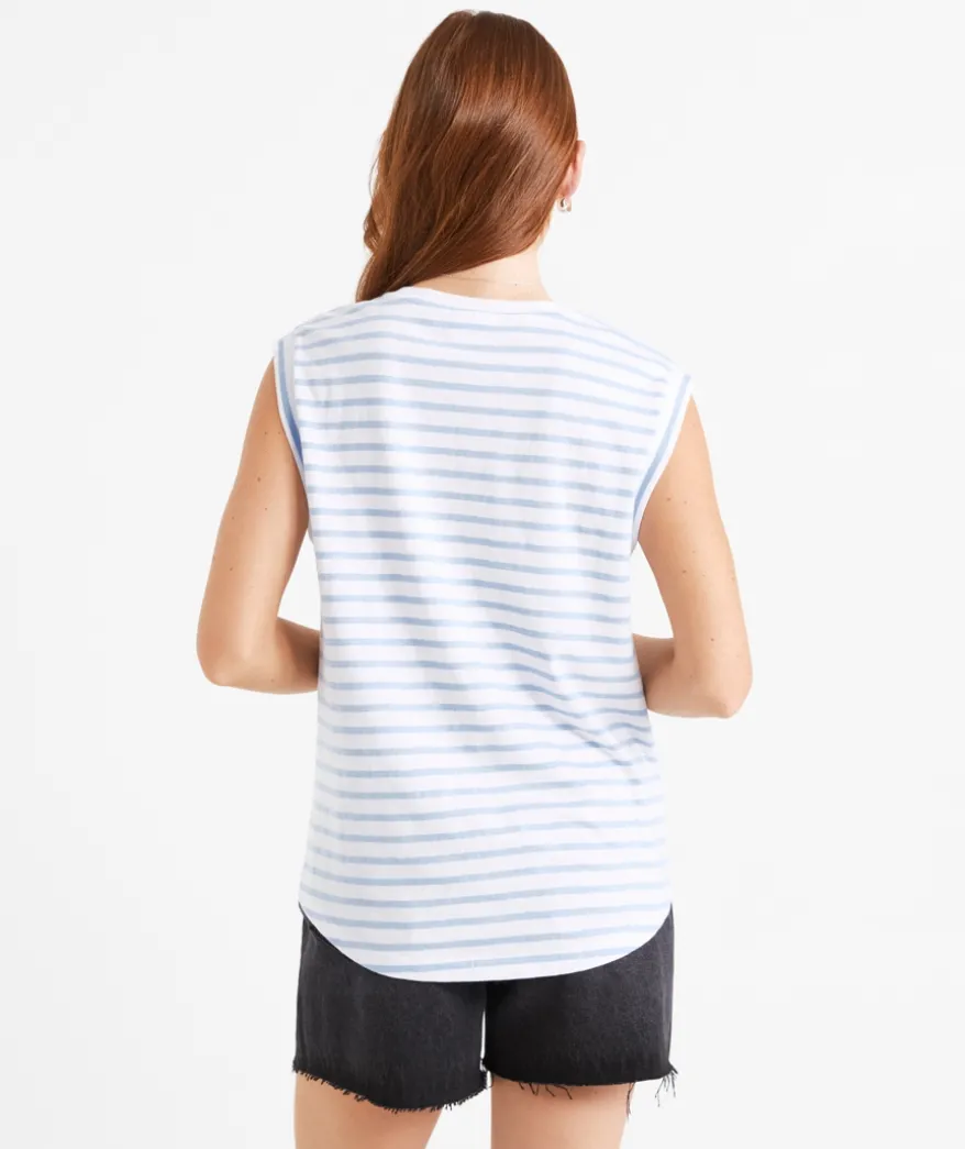 AUSTRALIAN COTTON SLUB MUSCLE TANK