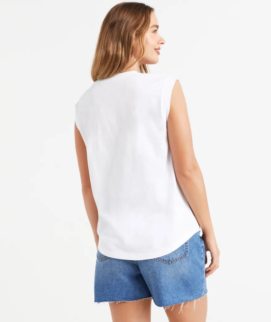 AUSTRALIAN COTTON SLUB MUSCLE TANK