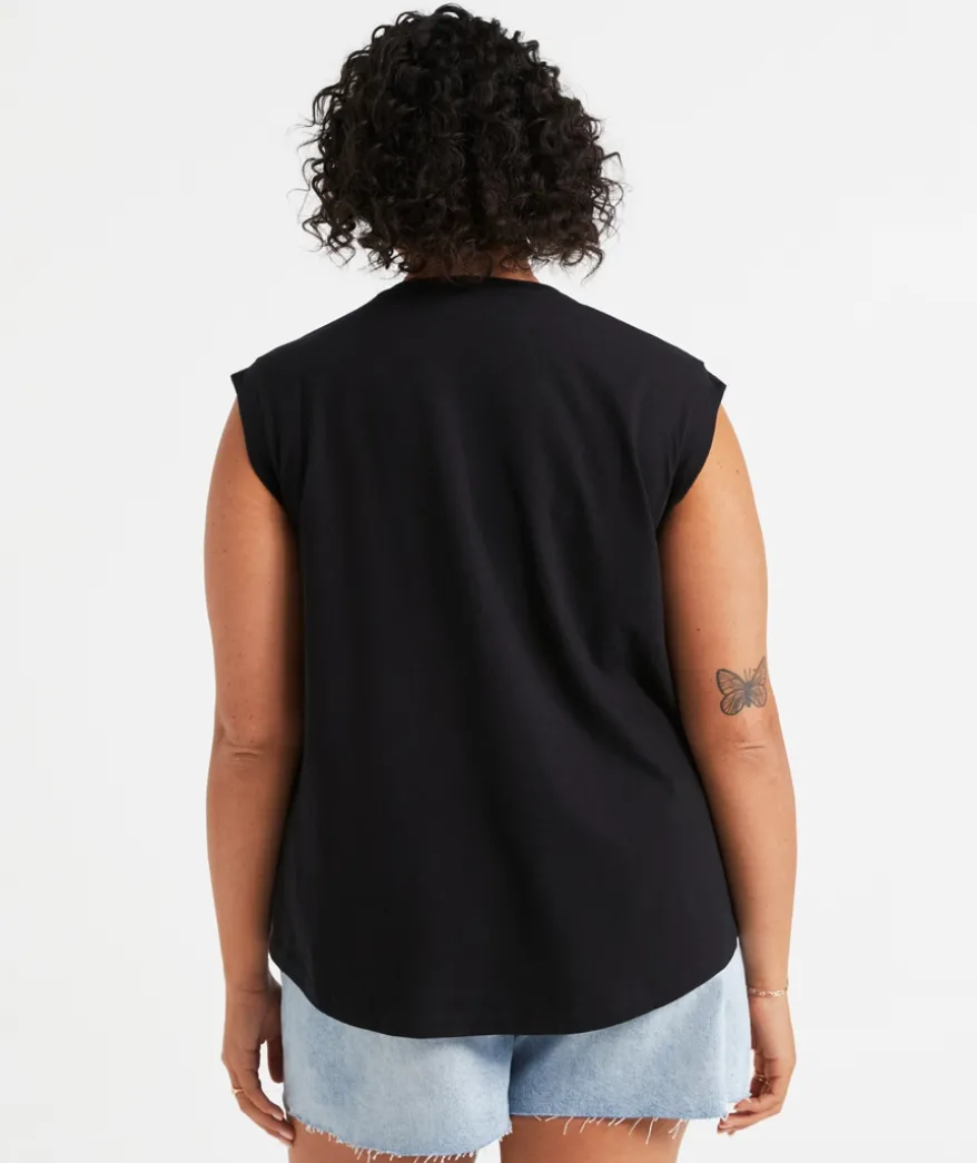 AUSTRALIAN COTTON SLUB MUSCLE TANK