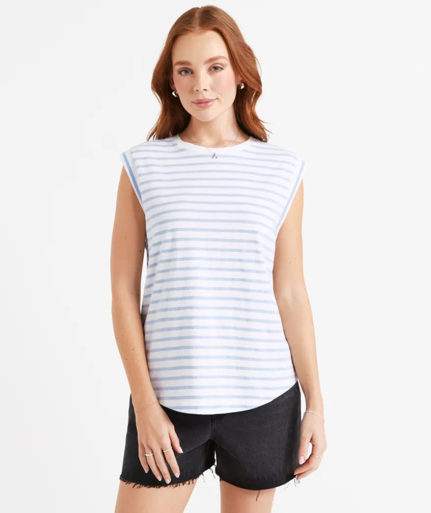AUSTRALIAN COTTON SLUB MUSCLE TANK