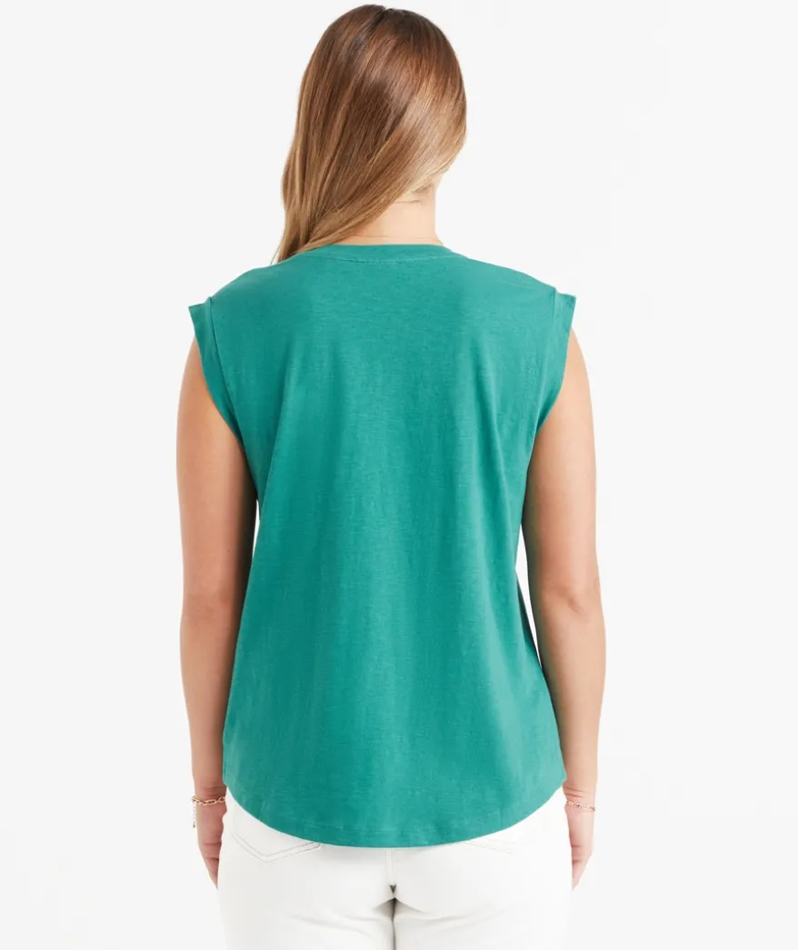 AUSTRALIAN COTTON SLUB MUSCLE TANK