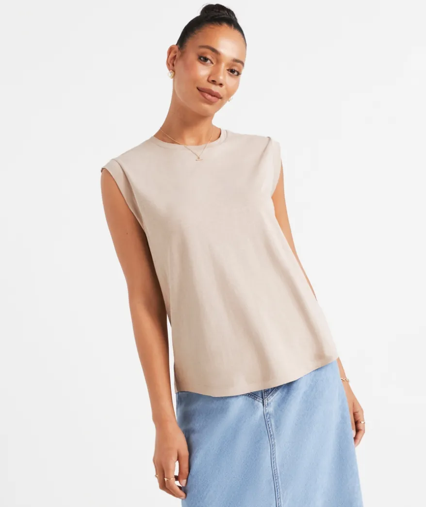 AUSTRALIAN COTTON SLUB MUSCLE TANK