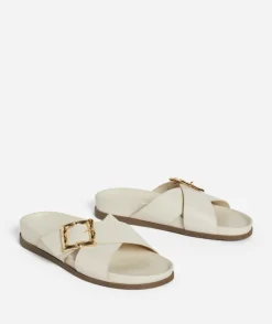 BAILEY BUCKLE ECRU SANDAL
