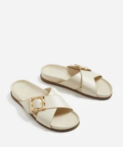 BAILEY BUCKLE ECRU SANDAL