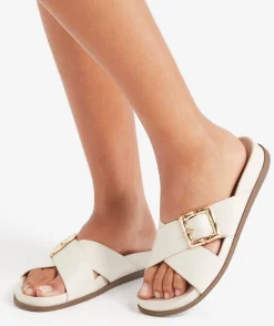 BAILEY BUCKLE ECRU SANDAL