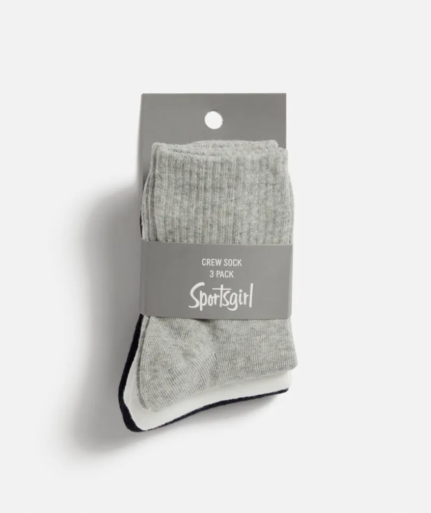 BASIC THREE QUARTER SOCKS- NEUTRALS 3 PACK