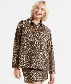 BEAU PRINTED DENIM JACKET