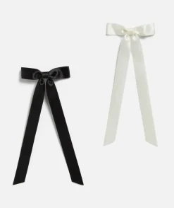 BLACK AND WHITE BOW