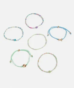BLUE BEADED BRACELET PACK