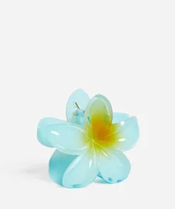 BLUE SUMMER DAISY HAIR CLAW