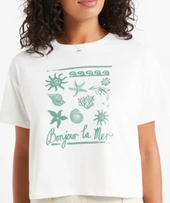 BONJOUR CHOPPED GRAPHIC TSHIRT