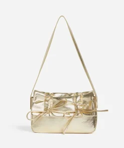 BOW RUCHED SHOULDER BAG