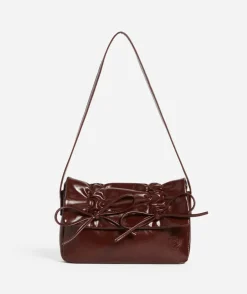 BOW RUCHED SHOULDER BAG