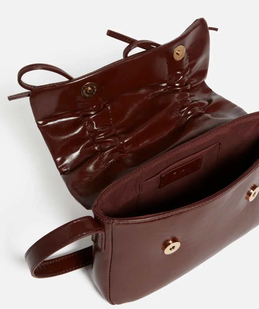 BOW RUCHED SHOULDER BAG