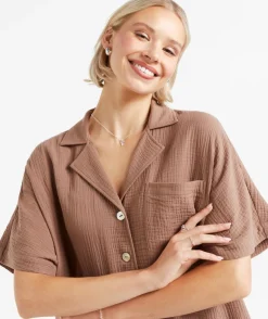 BRONWYN COTTON MUSLIN SHIRT