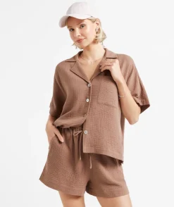 BRONWYN COTTON MUSLIN SHIRT