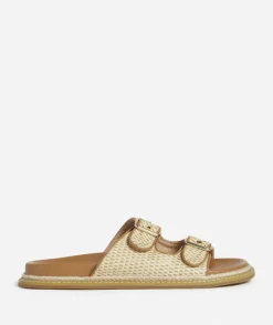 CARLA NATURAL TWO STRAP SANDAL