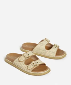 CARLA NATURAL TWO STRAP SANDAL