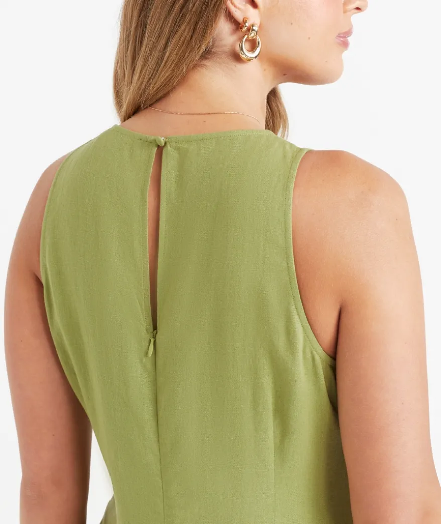 CARLA RACER NECK MIDI DRESS