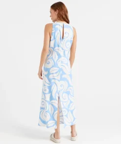 CARLA RACER NECK MIDI DRESS
