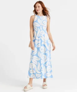 CARLA RACER NECK MIDI DRESS
