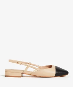 CARLY NATURAL SLINGBACK FLAT