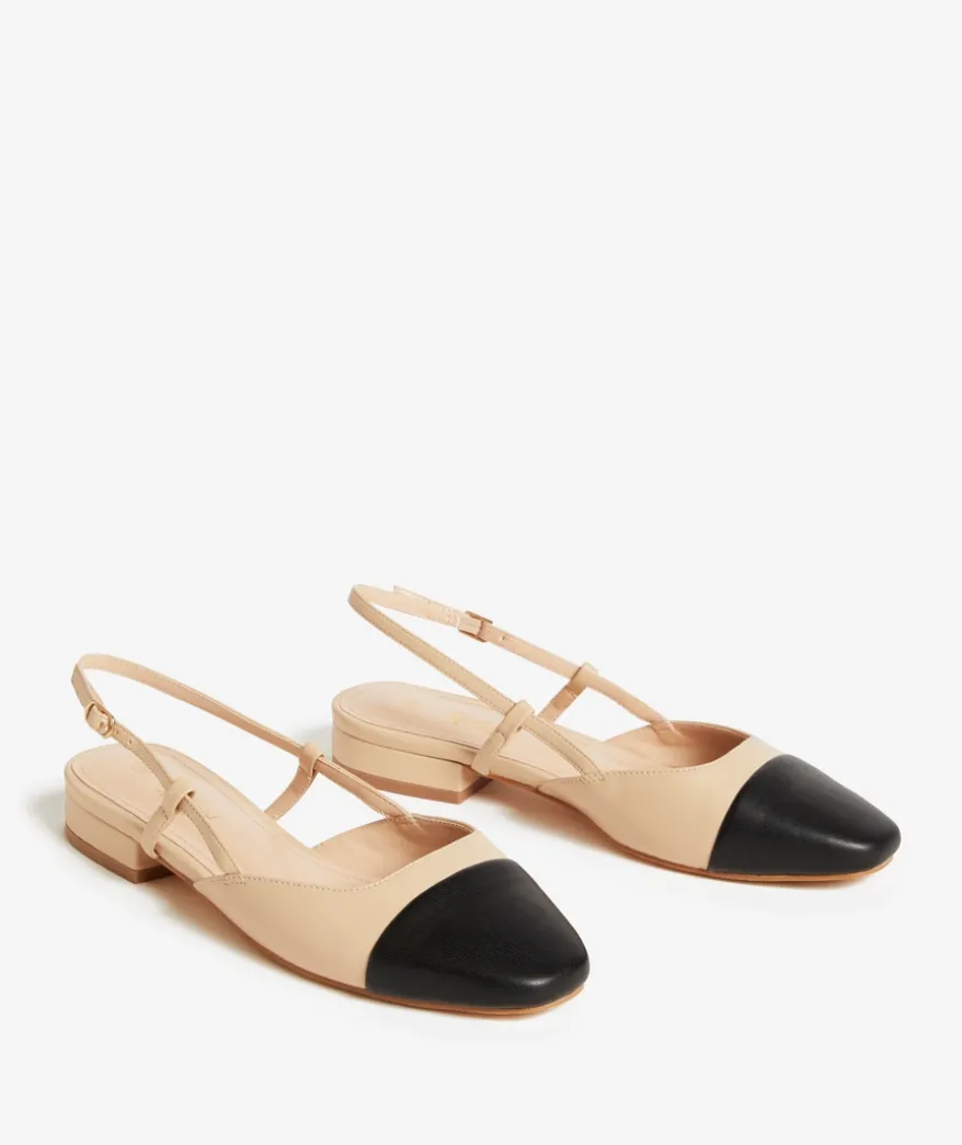CARLY NATURAL SLINGBACK FLAT