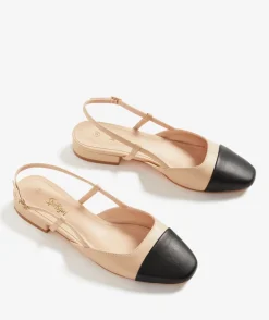 CARLY NATURAL SLINGBACK FLAT