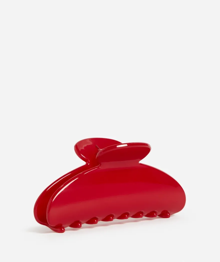 CHERRY RED CRESCENT HAIR CLAW