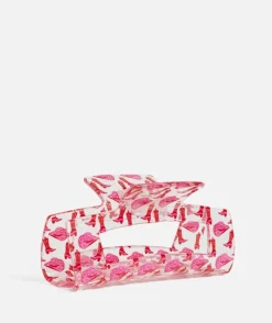 CLEAR COWGIRL RECTANGLE HAIR CLAW