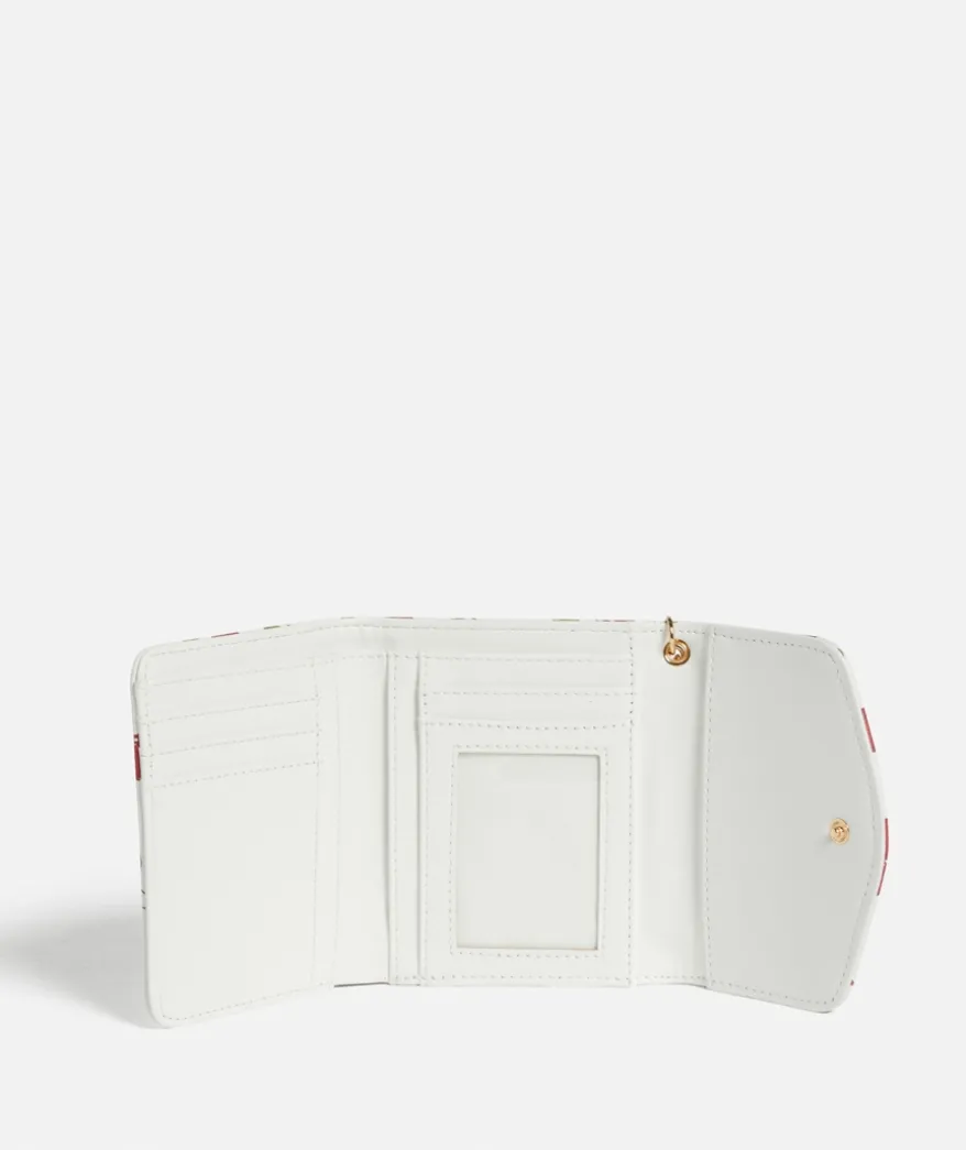CLIP FOLD OUT WALLET -CHERRY PRINT
