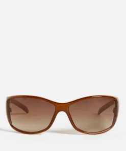 CLOVER WRAPPED SUNGLASSES - AMBER