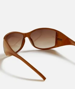 CLOVER WRAPPED SUNGLASSES - AMBER